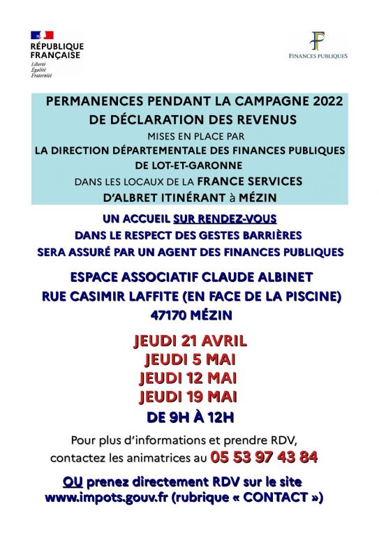 affiche permanences fs albret mezin campagne declarative 2022 003