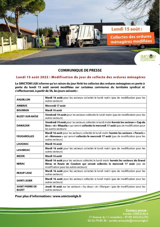 cp smictom lgb lundi 15 aout modificatila collecte des dechets menagersv2